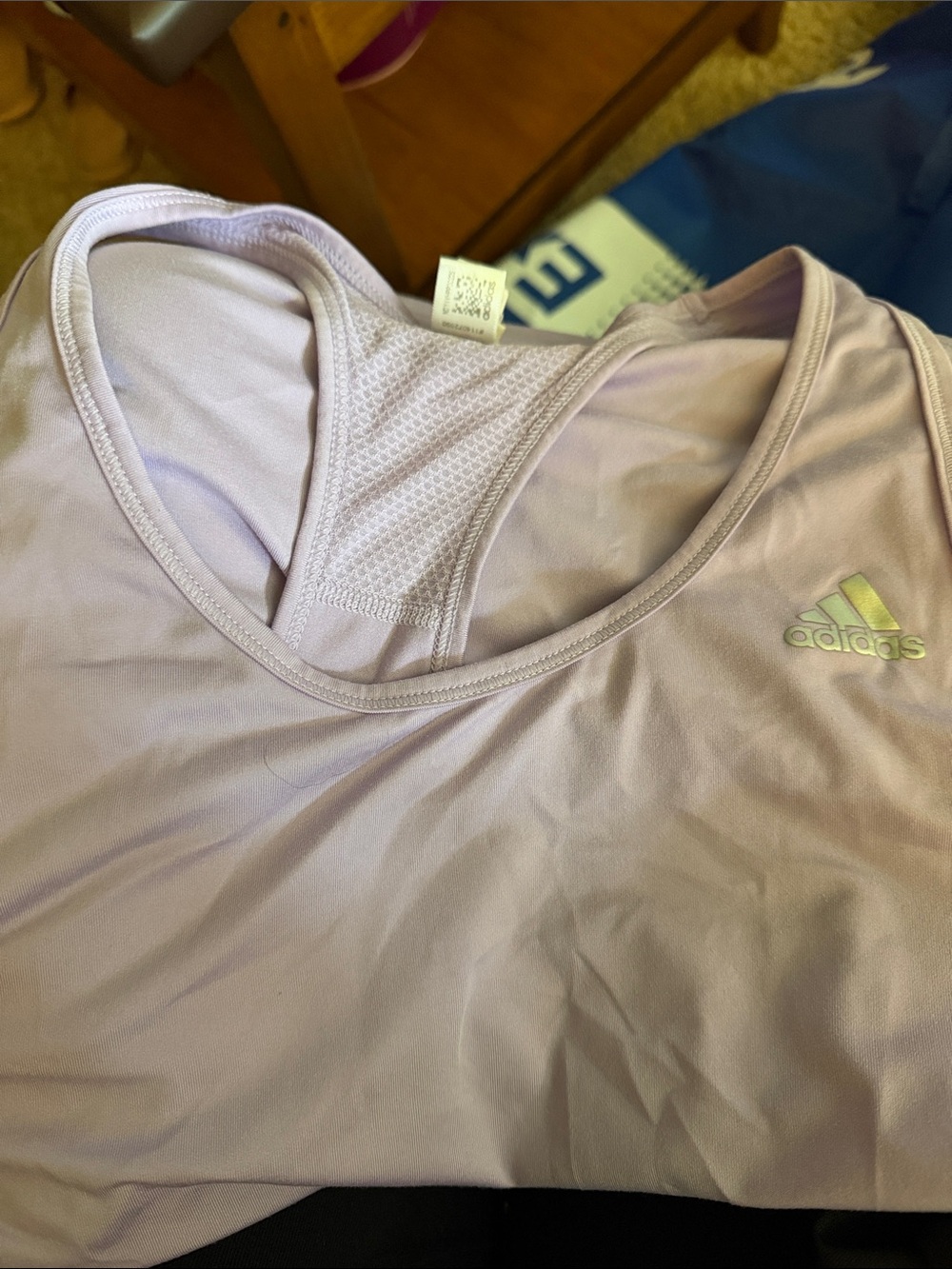 adidas Lavender Racerback Performance Tank (M)